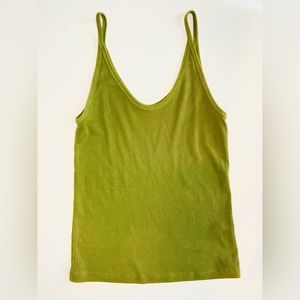 Target brand green tank top in size extra small